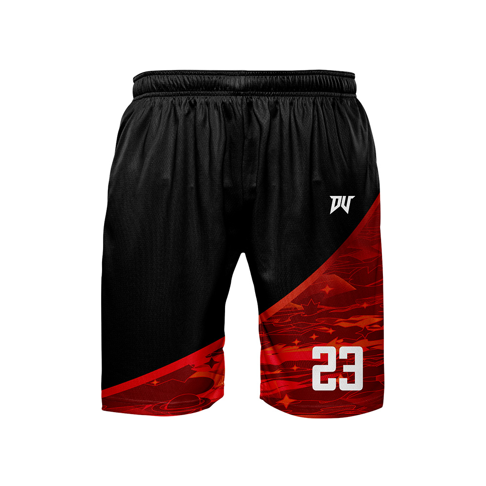 兒童青年籃球服-星塵(昇華雙面)(整套) 黑紅白