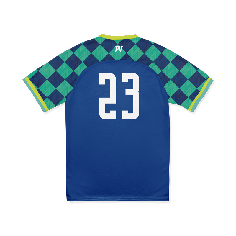 一級決勝-足球服（整套） 藍湖水綠