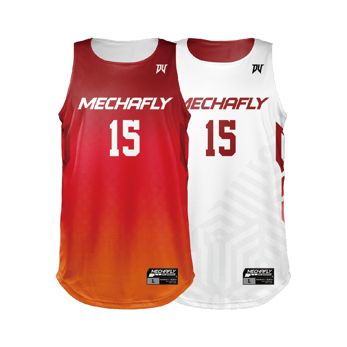 Mechafly-銳變款 籃球（整套） 夕陽紅白