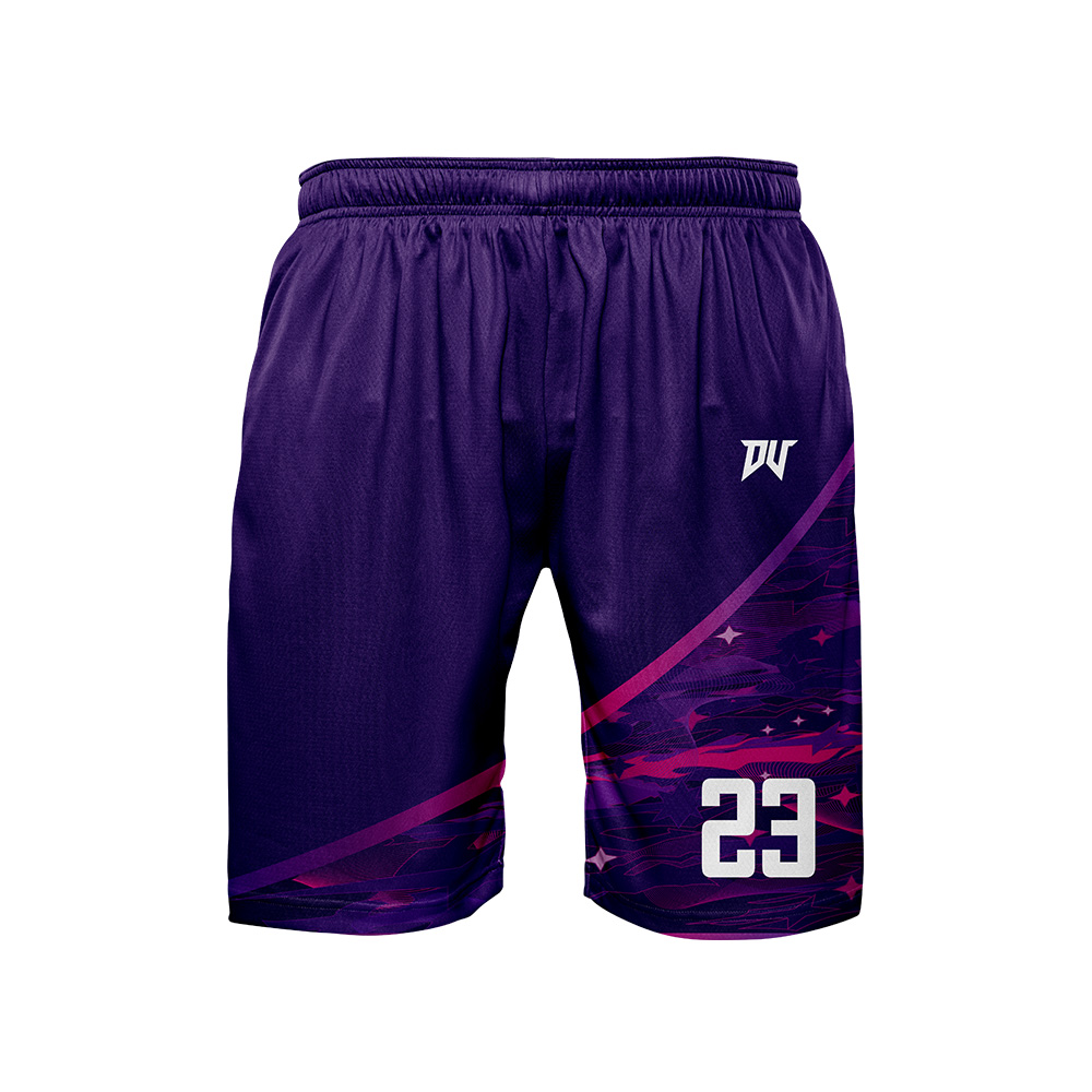兒童青年籃球服-星塵(昇華雙面)(整套) 午夜紫白