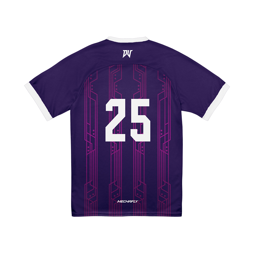 Mechafly飛翔款-兒童足球服（整套） 午夜紫x白