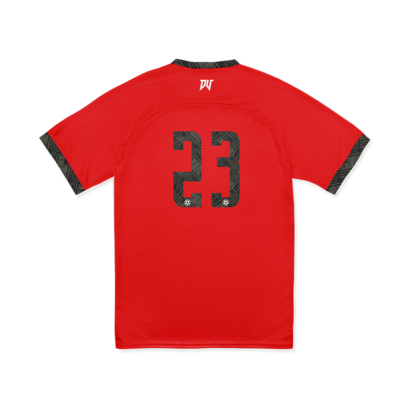 碳核心-足球服（整套） 紅