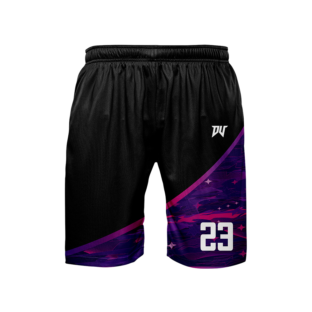 兒童青年籃球服-星塵(昇華雙面)(整套) 黑紫白