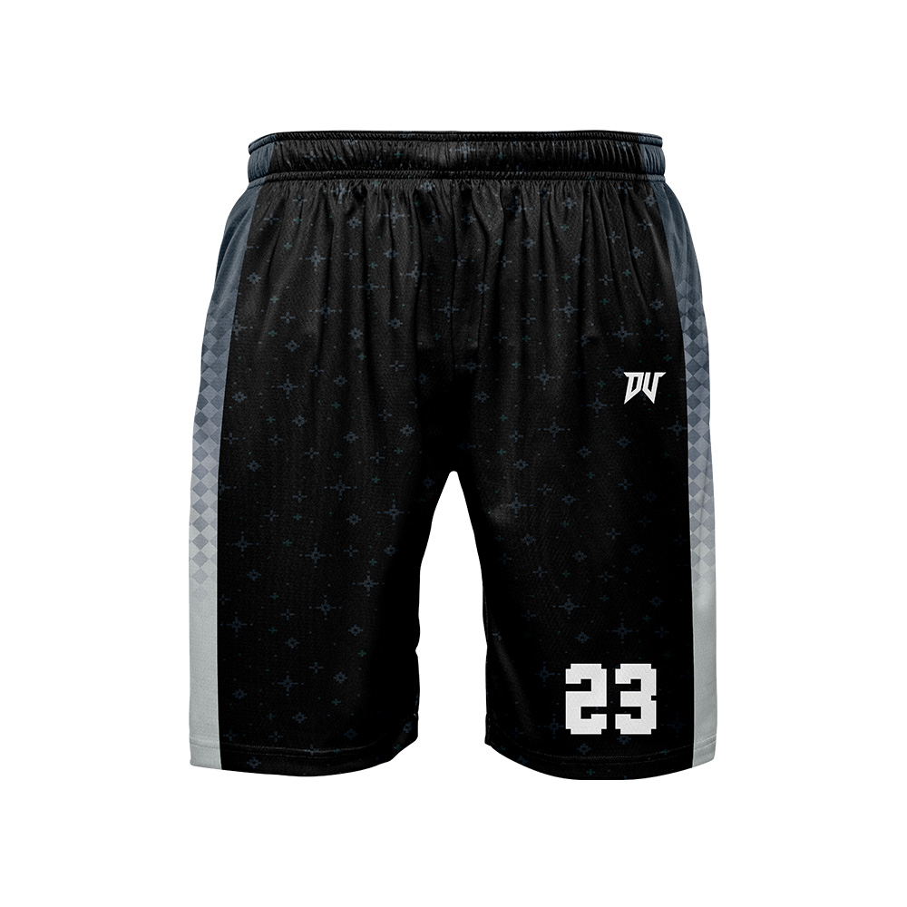 兒童青年籃球服-數位新星(昇華雙面)(整套) 黑白