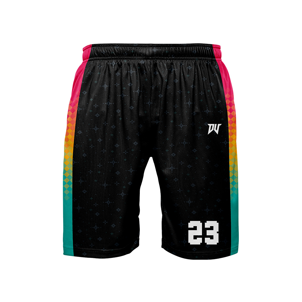 兒童青年籃球服-數位新星(昇華雙面)(整套) 黑紅白